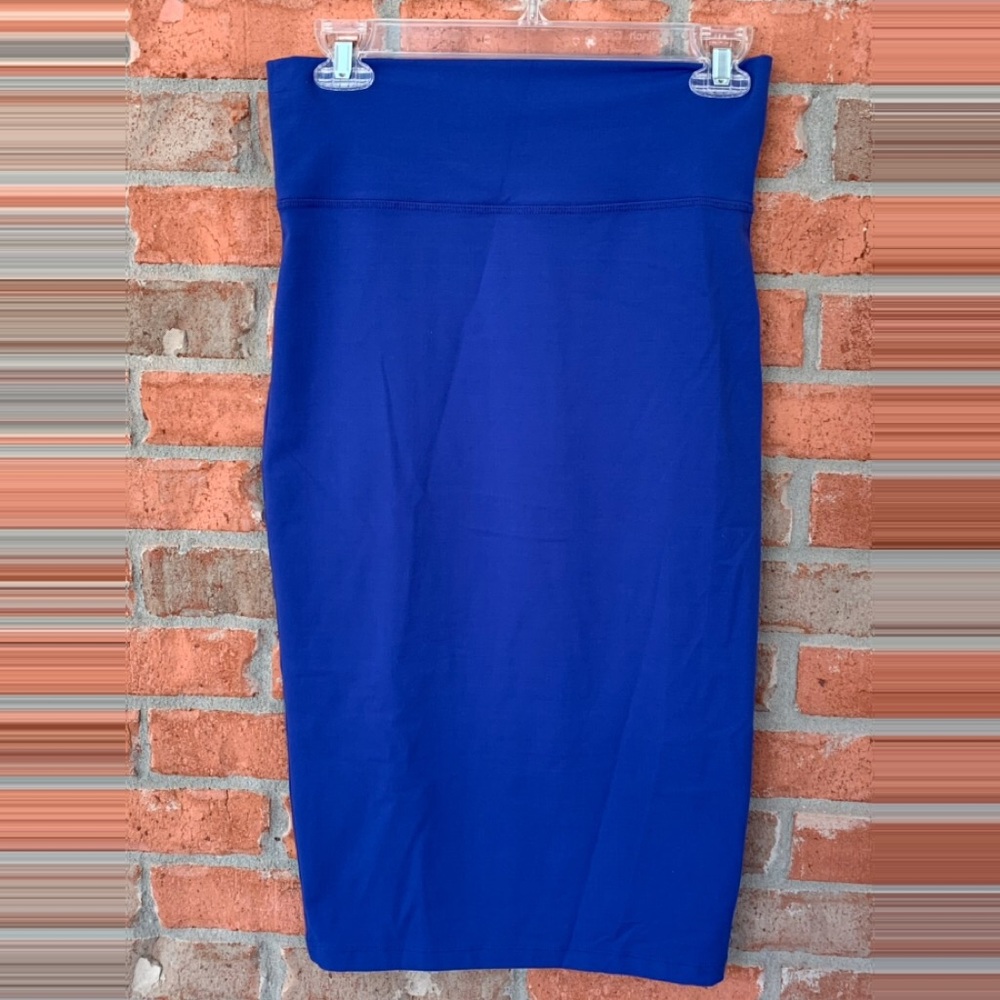 Bebe blue pencil skirt